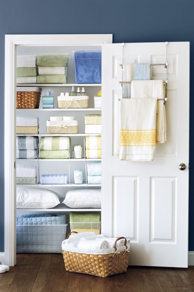 towel bars linen closet organization 1544044941