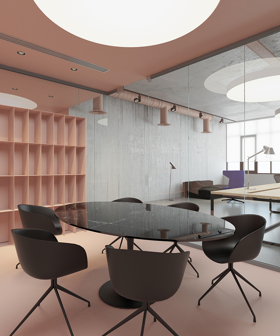 AMM blog | a pink commercial office in Kiev