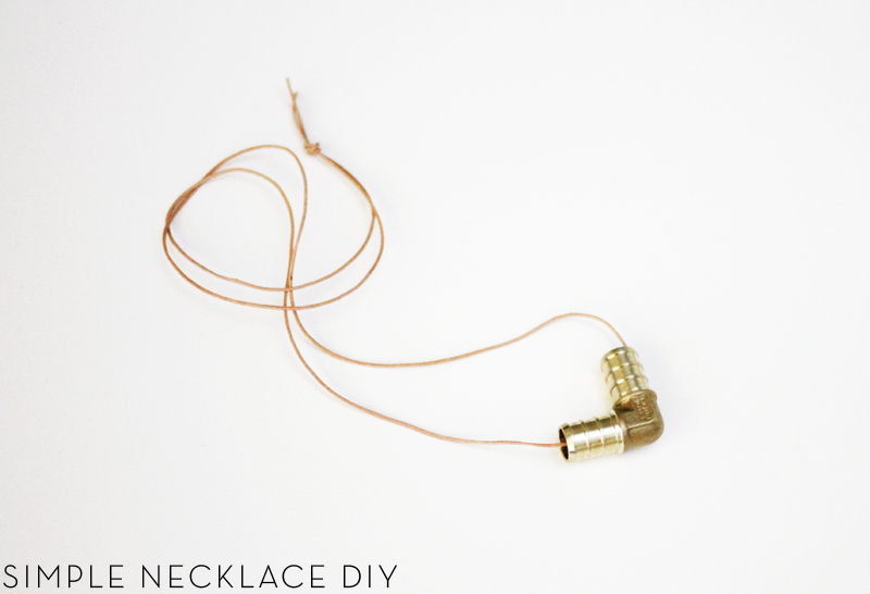 hardware store necklace DIY